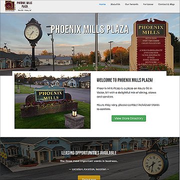 Phoenix Mills Plaza web site - Victor, NY